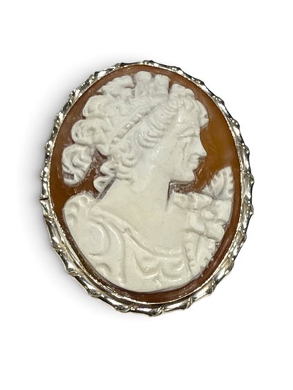 Brosche Mandile 1922 Dame Cammei  in Silber Conchiglia 2MSPCM35.15.26 - 2MSPCM35.15.26